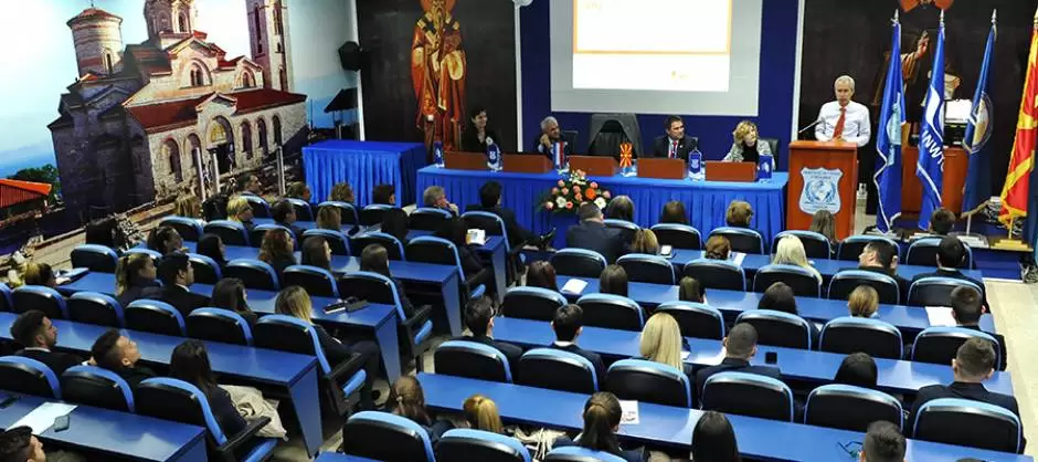 THE AMBASSADOR OF THE KINGDOM OF NETHERLANDS IN R. MACEDONIA, HIS EXCELLENCE, MR. WOUTER PLOMP HELD LECTURE OF UTMS ON THE TOPIC TOURIST TRENDS IN NETHERLANDS