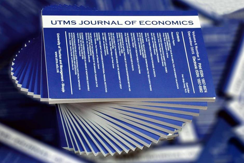 СПИСАНИЕТО НА УТМС “UTMS JOURNAL OF ECONOMICS“ ВКЛУЧЕН ВО УШТЕ ДВЕ ЕЛЕКТРОНСКИ СВЕТСКИ БАЗИ НА ПОДАТОЦИ