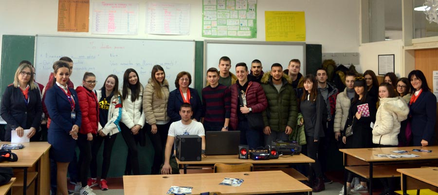 PROMOTION OF UTMS BEFORE THE GRADUATES FROM THE HIGH SCHOOL  "NIKOLA KAREV" IN SKOPJE