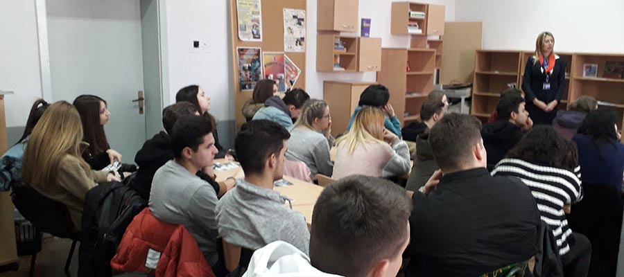 PROMOTION OF UTMS BEFORE THE GRADUATES OF THE HIGH SCHOOL  "ORCE NIKOLOV" IN SKOPJE