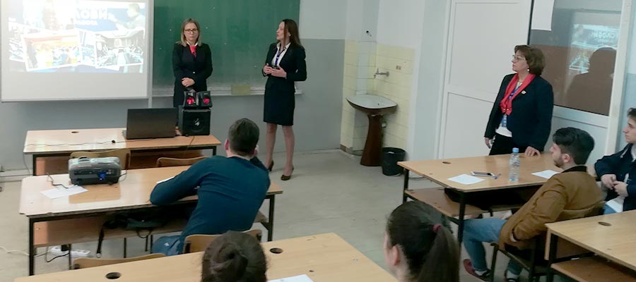 PROMOTION OF UTMS BEFORE THE GRADUATES FROM THE HIGH SCHOOL "VLADO TASEVSKI" IN SKOPJE