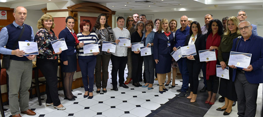 Under the auspices of the Fund "Prof. Ljube Milenkovski PhD." of the University of Tourism and Management was given training for the directors of the secondary schools