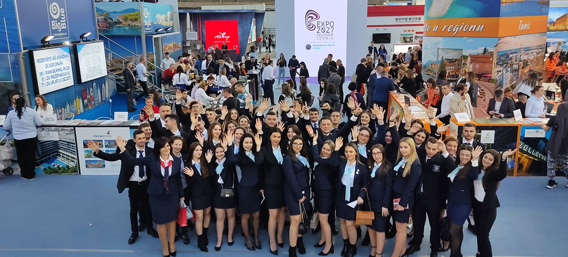 UTMS STUDENTS ENRICHED WITH ANOTHER UNFORGETTABLE EXPERIENCE FROM THE 44TH INTERNATIONAL TOURISM FAIR IN BELGRADE