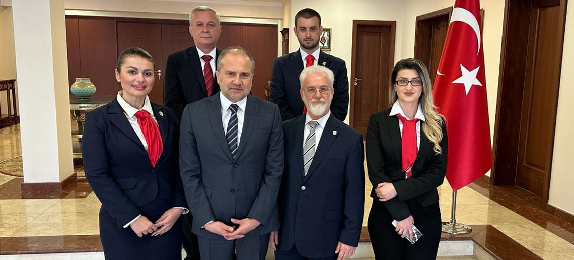 THE RECTOR MILENKOVSKI MET WITH THE AMBASSADOR OF THE REPUBLIC OF TURKEY IN MACEDONIA, H.E. HASSAN MEHMET SEKIZÇOK!