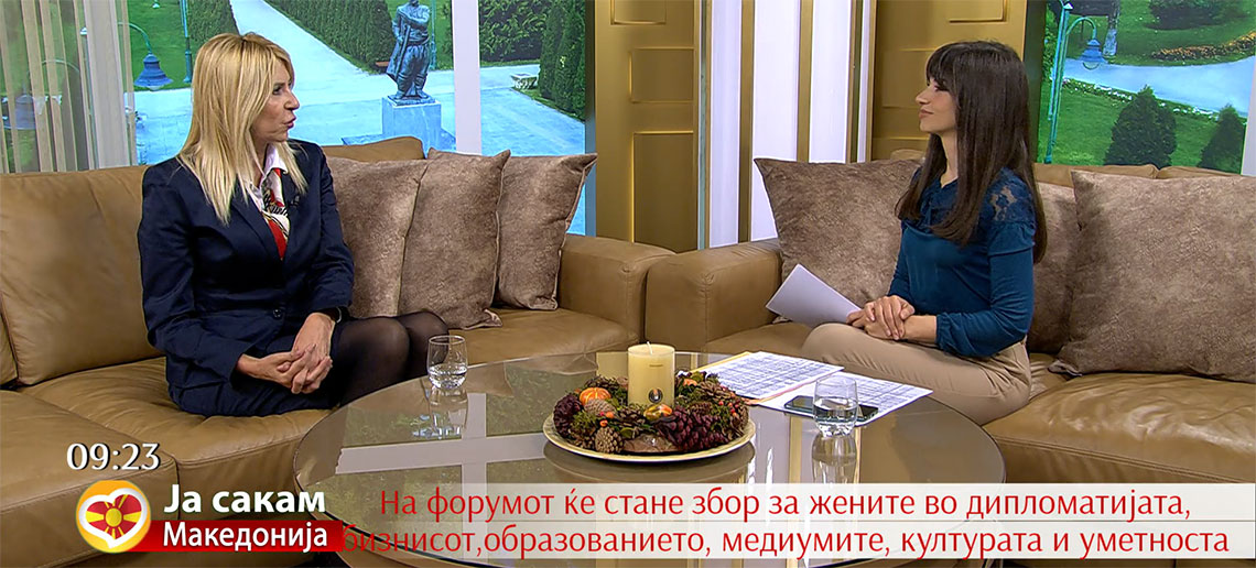 PROF. PhD MUCUNSKA A GUEST ON SITEL TV: WOMEN ARE DESTINED TO BE LEADERS!