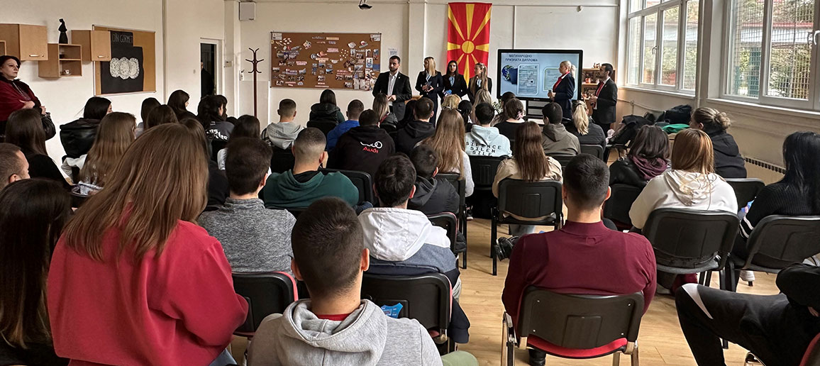 UNSTOPPABLE: TODAY VISIT TO THE GRADUATES OF SUGS "BRÁKA MILADINOVCI", SEPUGS "VASIL ANTEVSKI-DREN" AND SUGS "JOSIP BROZ-TITO" FROM SKOPJE 