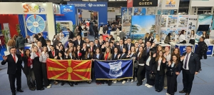 STUDENTS FROM THE UNIVERSITY OF SKOPJE AT THE 47TH INTERNATIONAL TOURISM FAIR IN BELGRADE